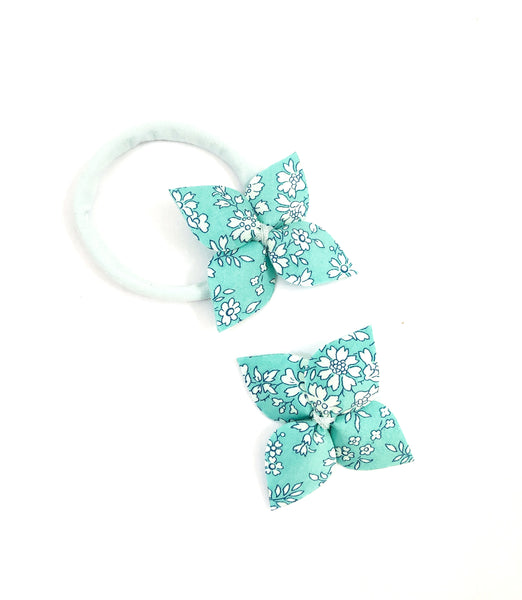 Fabric Flower- Capel (Turquoise)