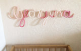 Knitted Names - MIXED Colours